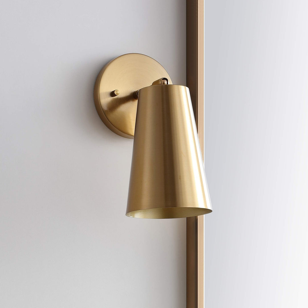 Lighting Led Wall Sconce Metallic Traditional Wrought Iron Brass Bulbs Included