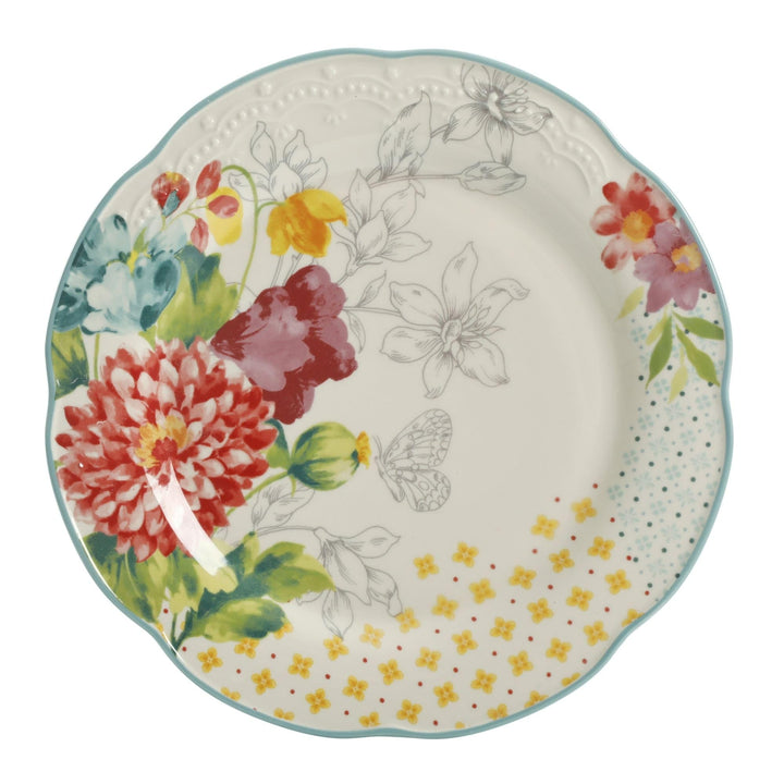 Blooming Bouquet 12-piece Dinnerware Set Multi Color Floral Modern - Diamond Home USA