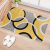 Rugshop Contemporary Abstract Circles Easy Maintenance for Home Office Living 2' x 3' - Yellow
