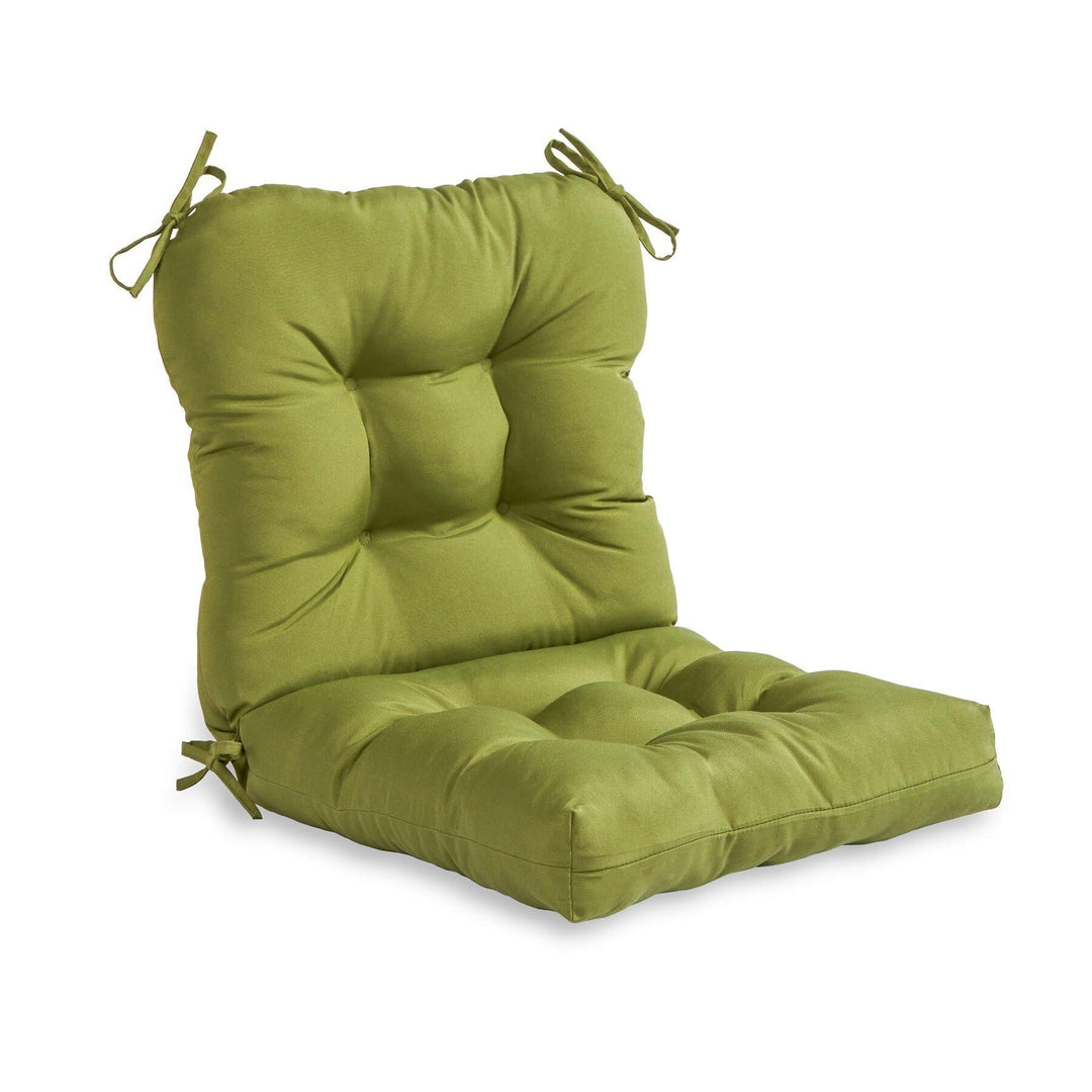 Rosewood 21-inch X 38-inch Green Outdoor Seat/Back Combo Cushion Solid - Diamond Home USA