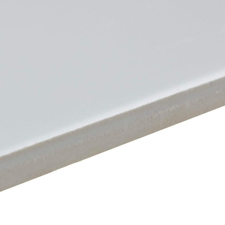 Classic Ceramic 3x6-inch Bullnose 6-inch Side in Matte Arctic White - 3x6 - Diamond Home USA
