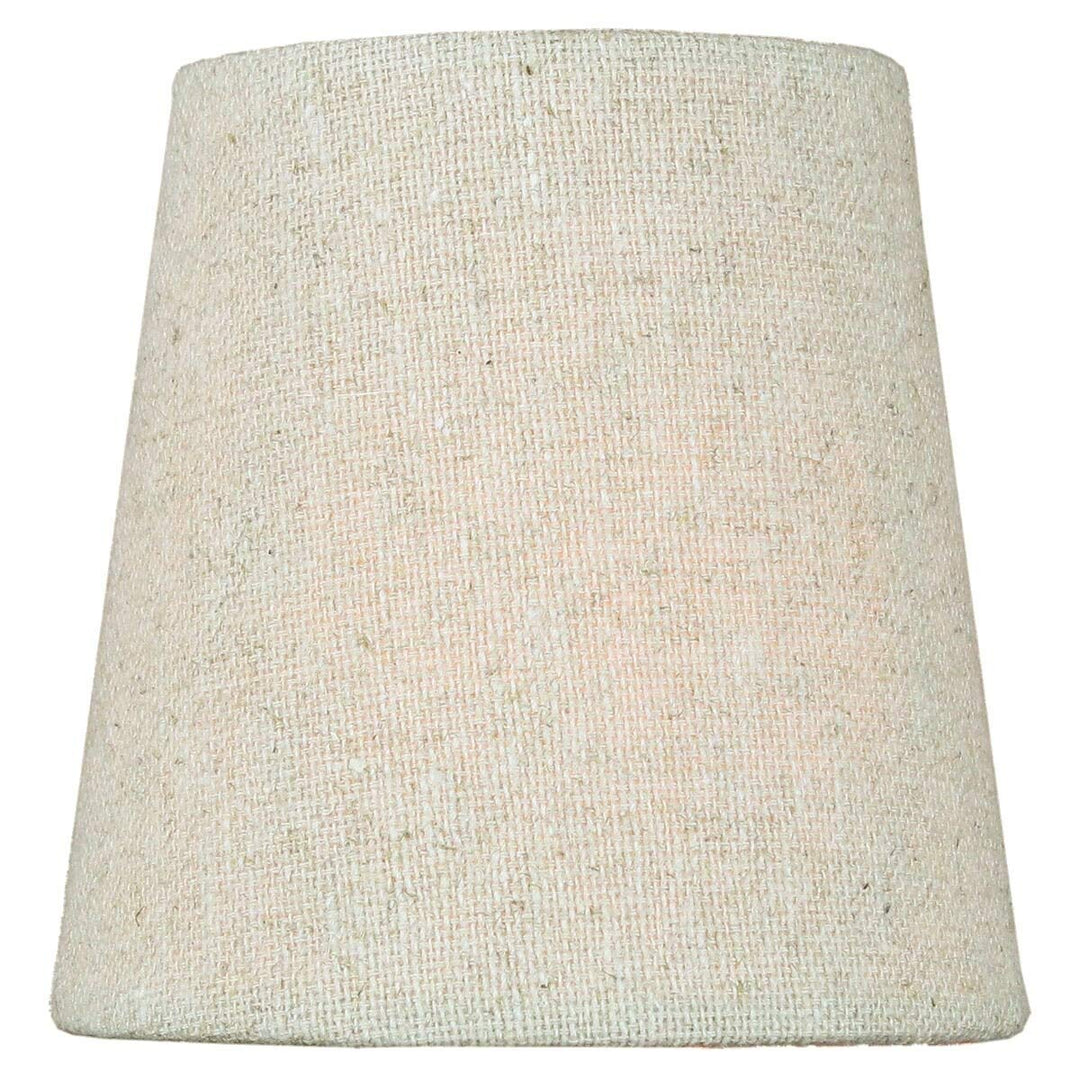 Set Of 6 Chandelier Sand Linen Clip-on Lampshade 3x4x4 Brown Modern Contemporary - Diamond Home USA