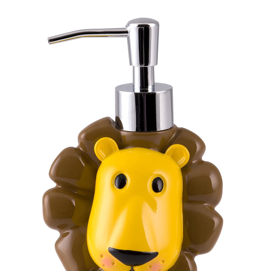 Animal Alphabet 3pc Set Lotion Pump/Toothbrush Holder/Tumbler Bath Accessory Set - Diamond Home USA