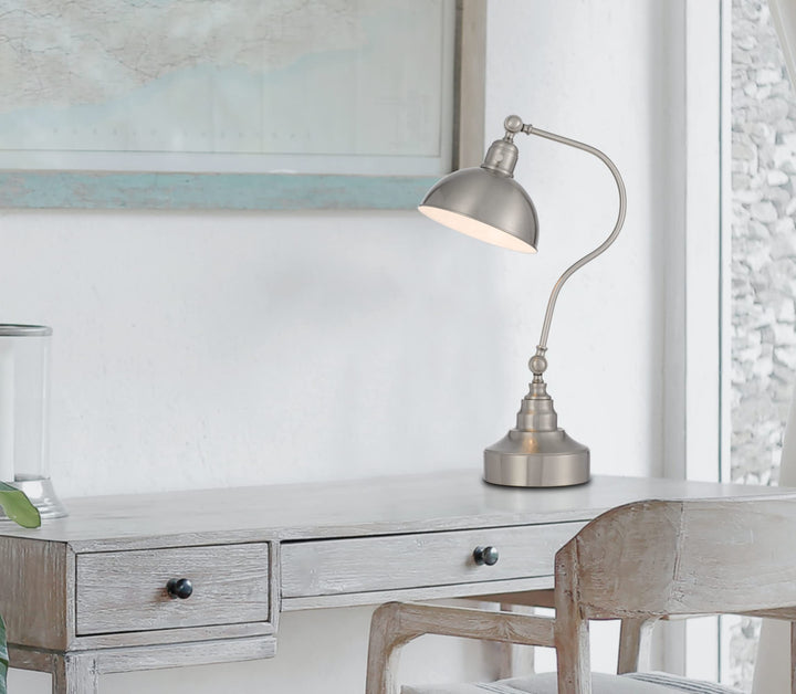 Cal Lighting BO-3025DK-AB Industrial Adjustable Metal Downbridge Desk Lamp - Diamond Home USA