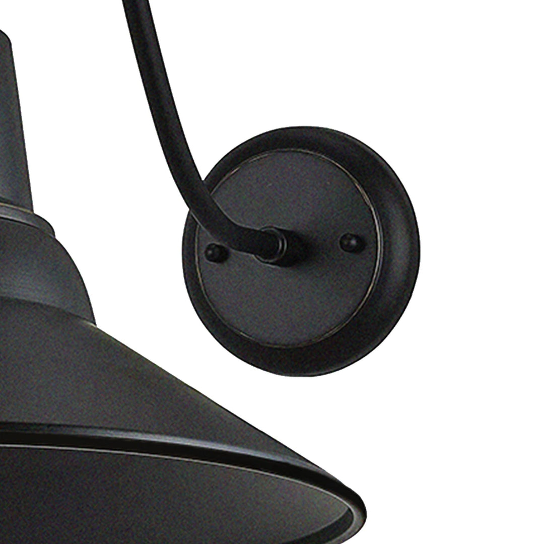 1 Light Outdoor Wall Lighting 15.75" H X 13.75" w 23.25" d/13.75/23.25 Black - Diamond Home USA