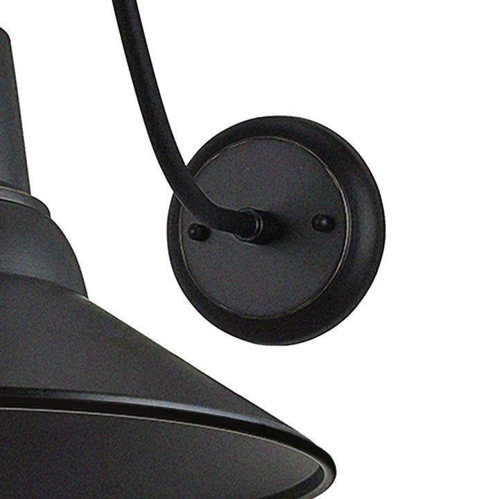 1 Light Outdoor Wall Lighting 15.75" H X 13.75" w 23.25" d/13.75/23.25 Black - Diamond Home USA