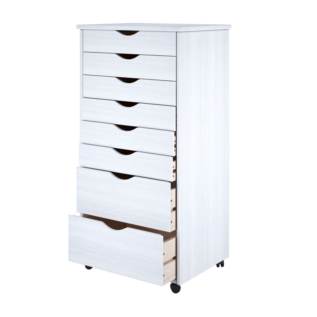 Adeptus Original Roll Cart Solid ood 6+2 Drawer Extra ide Drawers Roll Carts - Diamond Home USA