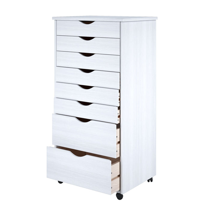 Adeptus Original Roll Cart Solid ood 6+2 Drawer Extra ide Drawers Roll Carts - Diamond Home USA