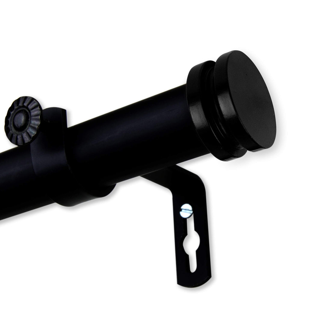 InStyleDesign Pita 1 inch Diameter Adjustable Curtain Rod 121 to 170 inches - Diamond Home USA