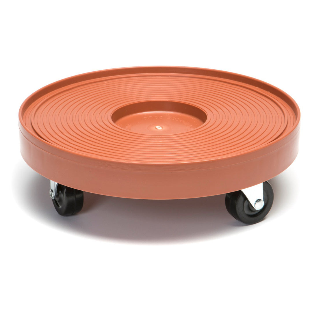 DeVault Enterprises DEV3015E 12 Inch Plant Dolly with Hole Espresso - Diamond Home USA