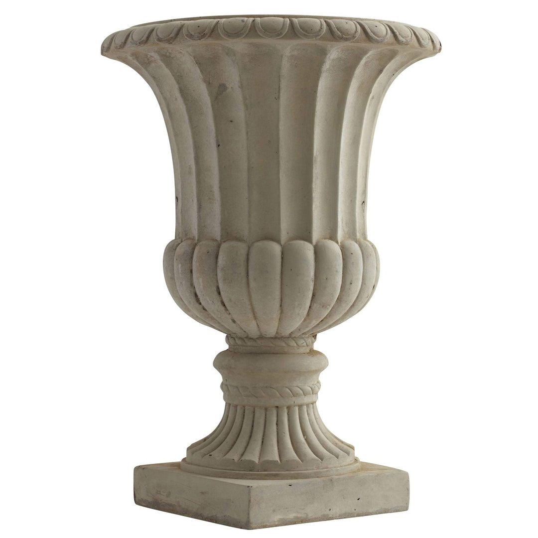 Nearly Natural 20.25" Large Sand Colored Urn Indoor/Outdoor Containers