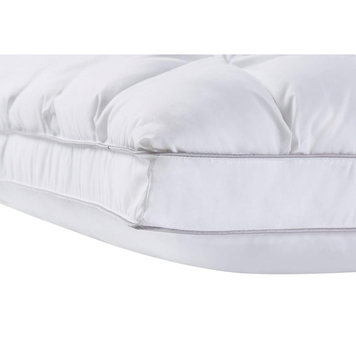 Charisma Luxe Down Alternative Gel Filled Chamber 2-Pack Pillow - White - King - Diamond Home USA