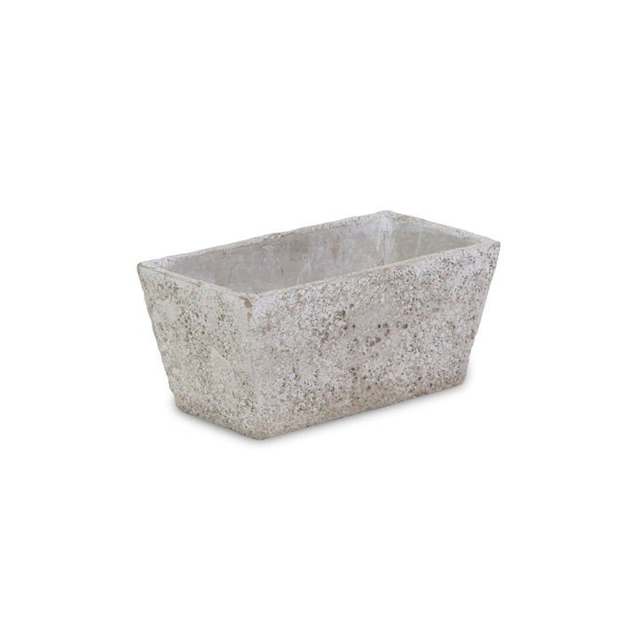 Gray Cement Rectangular Planter Grey Modern Contemporary