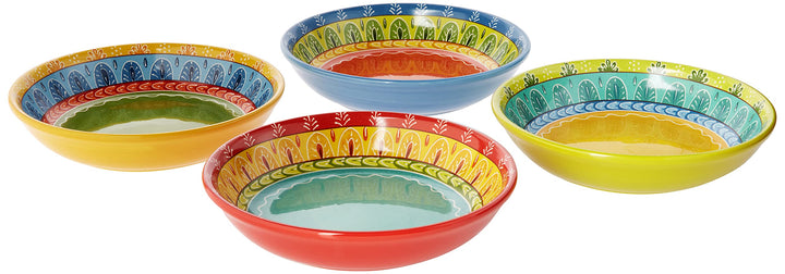 Certified International Valencia Soup/Pasta Bowl (Set of 4) 9.25" Multicolor - Diamond Home USA