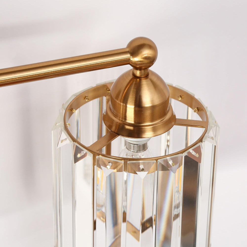 Modern Glam Plating Brass 3-light Bathroom Vanity ights Dimmable Wall Sconce - Diamond Home USA