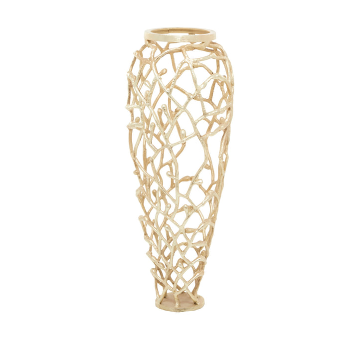 Gold Coral Vase - Diamond Home USA