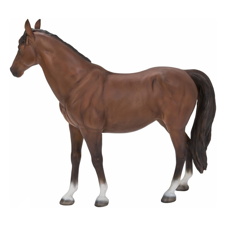 Standing Horse Ultra Realistic Garden Statue Multi Color Polyresin - Diamond Home USA