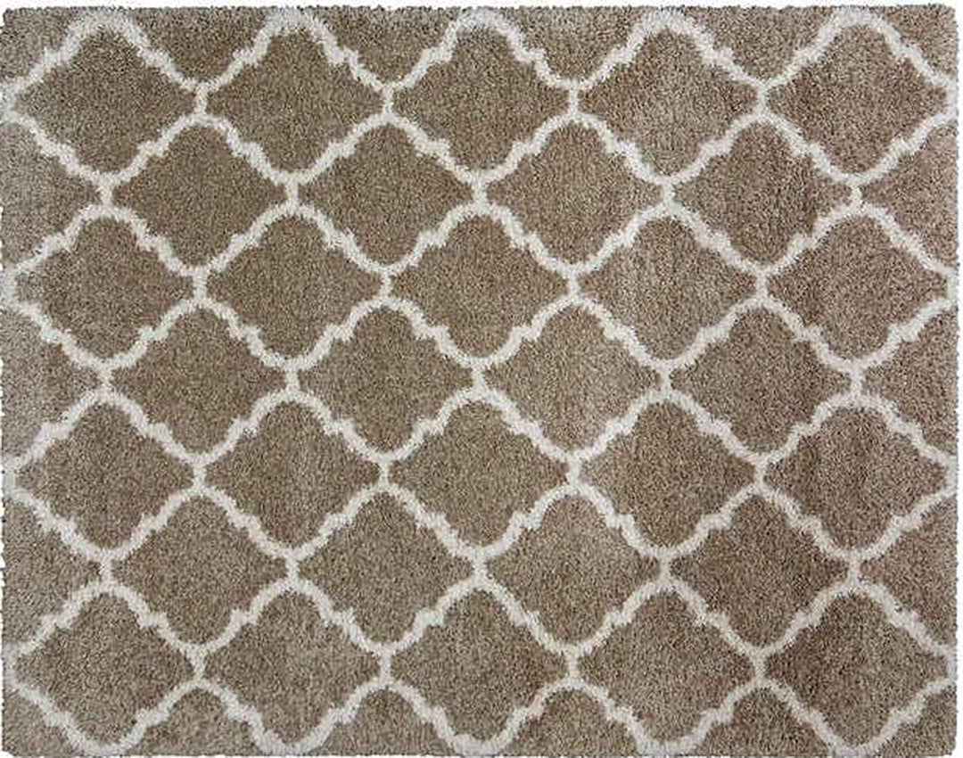 Gertmenian Premium Indoor True Shag Luxury Area Rug Super Plush and Non-Shedding 5'3 x 7'5 - Tan