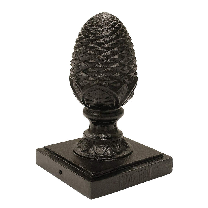 Nuvo Iron Decorative Pineapple Post Cap for 5.5" x 5.5" Posts Black - PCP08