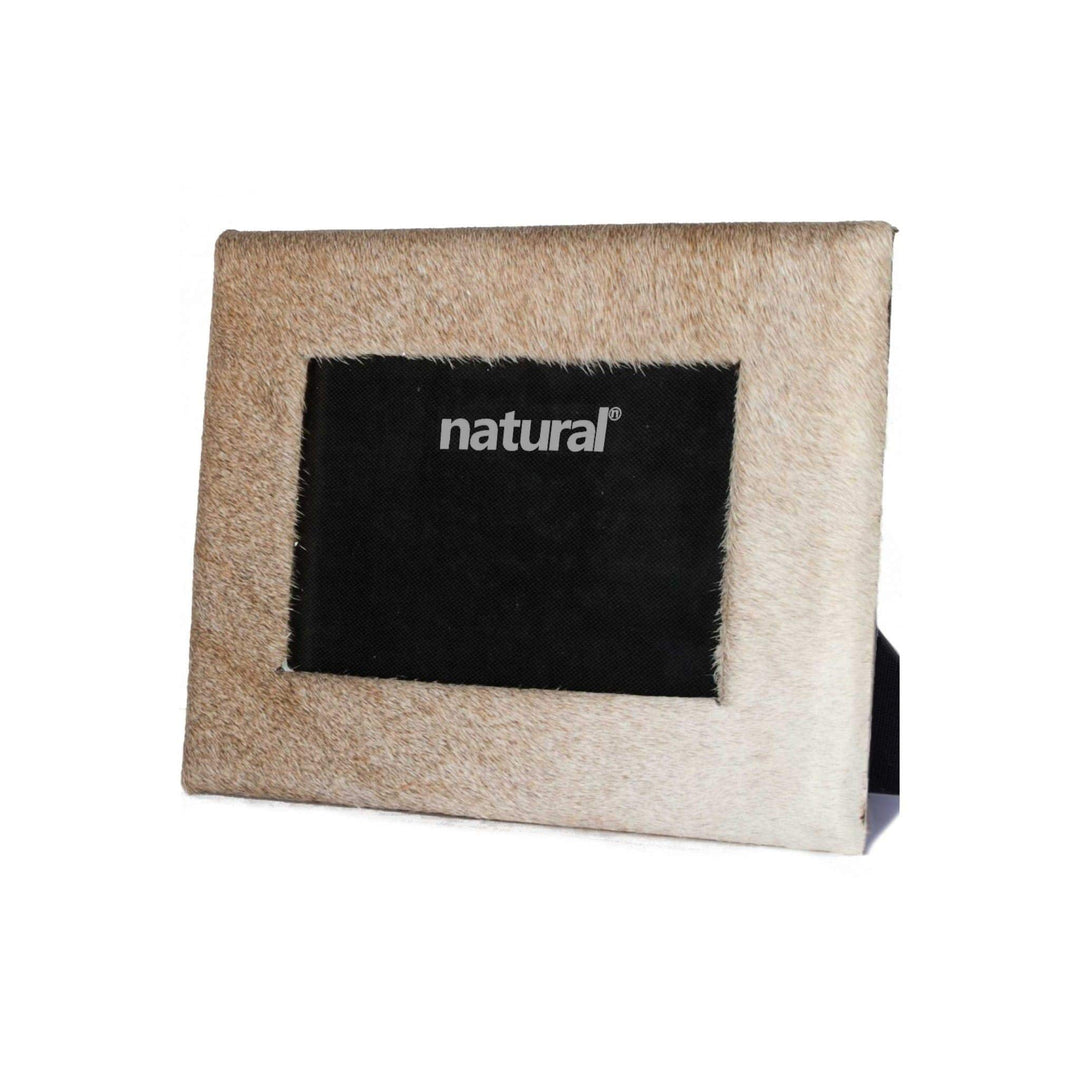 11" X 13" Natural Cowhide 8" 10" Picture Frame Modern Contemporary Rectangle - Diamond Home USA