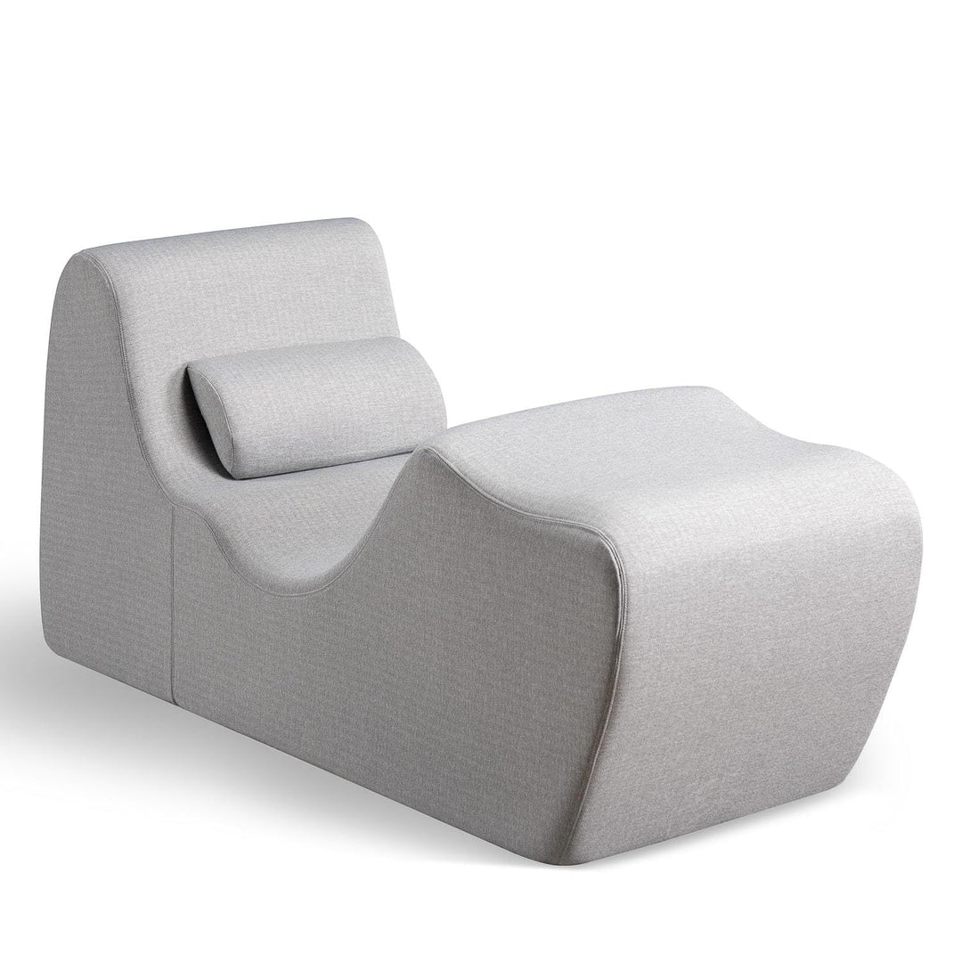 ZINUS Lotus Zero Gravity Chaise Lounger Foam Recliner for Living Room Light Grey