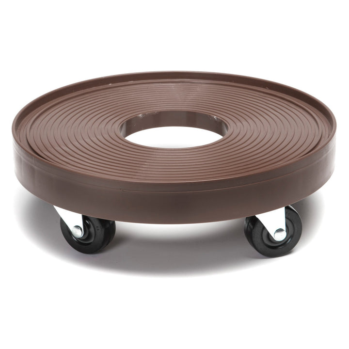 DeVault Enterprises DEV3015E 12 Inch Plant Dolly with Hole Espresso - Diamond Home USA