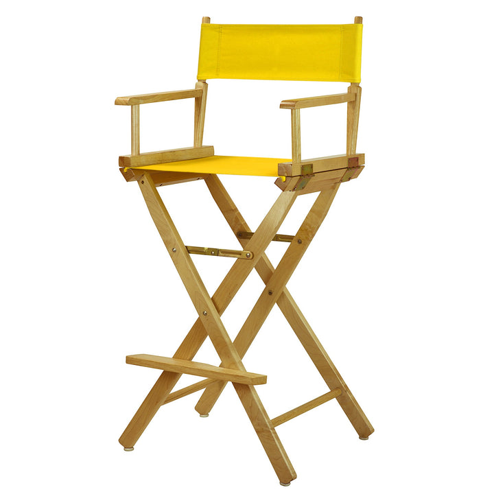 Casual Home Natural Frame/Gold Canvas 30" Bar Height Directors-Chairs