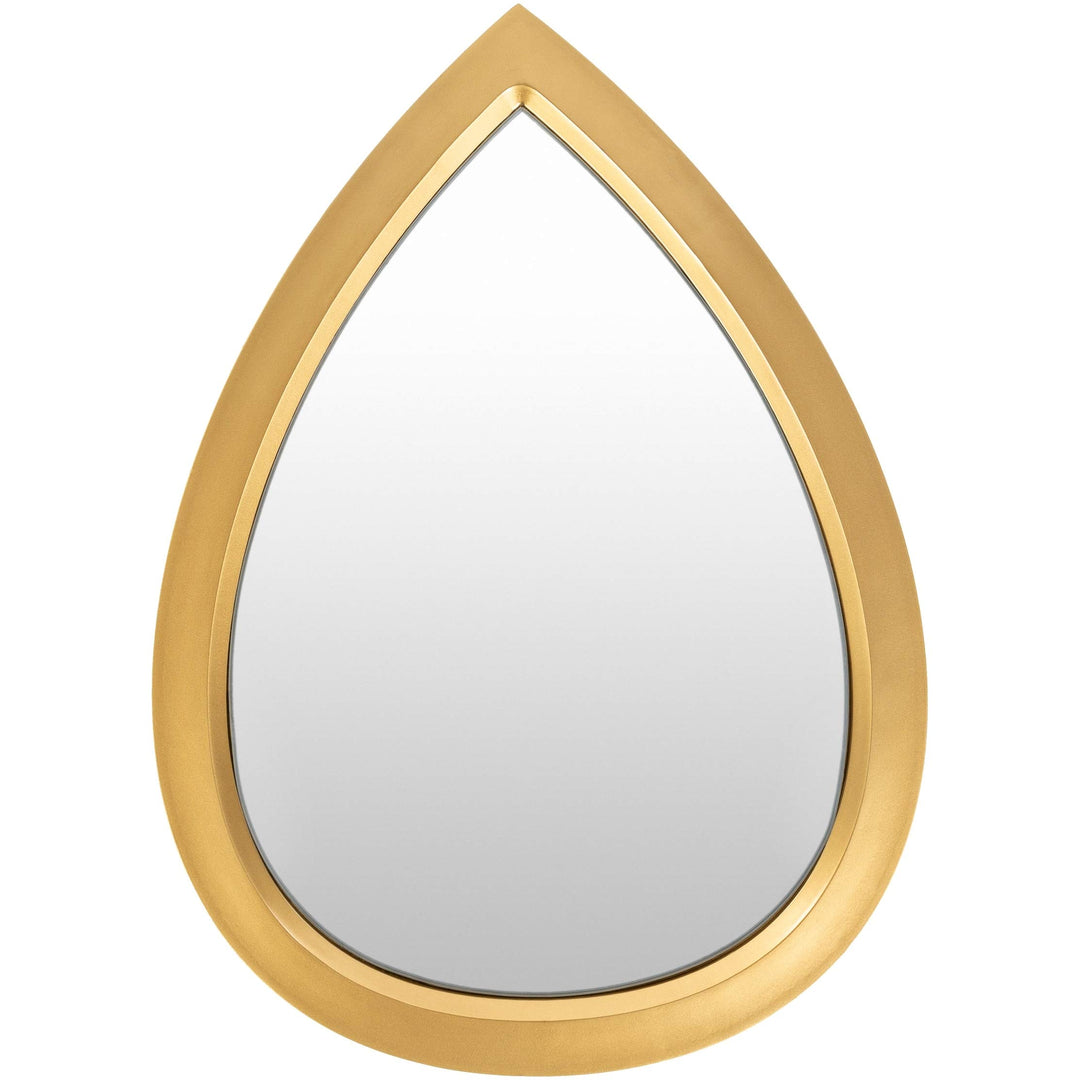 Durx-litecrete Bathroom Mirror olden Teardrop 22x16-inch Mirror 22" h X 16" w - Diamond Home USA