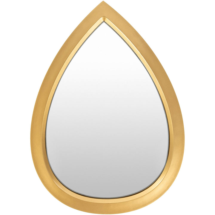 Durx-litecrete Bathroom Mirror olden Teardrop 22x16-inch Mirror 22" h X 16" w - Diamond Home USA