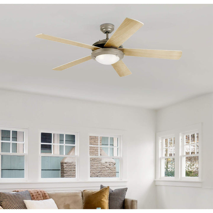 Westinghouse 7234100 Comet Indoor Ceiling Fan with Light Brushed Pewter - Diamond Home USA