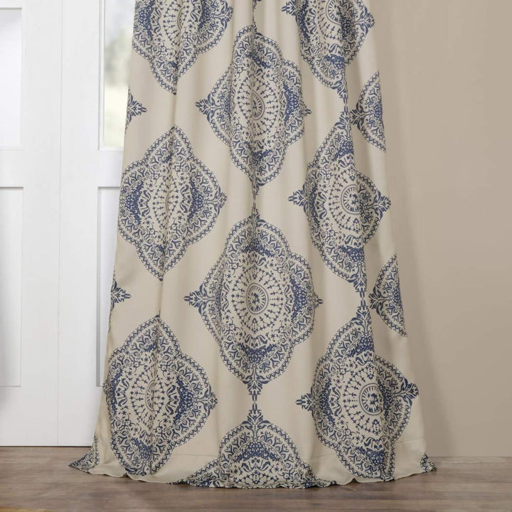 2 Piece Girls Burnt Moroccan Window Curtain 96 Inch Pair Panel Set