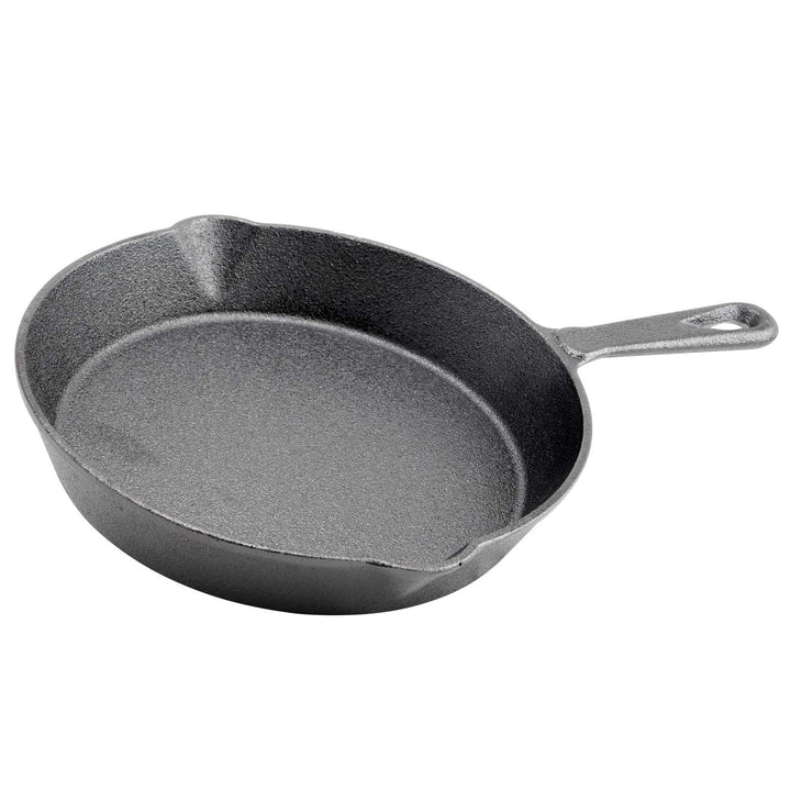 Store 8 Inch Preseasoned Round Cast Iron Frying Pan Black