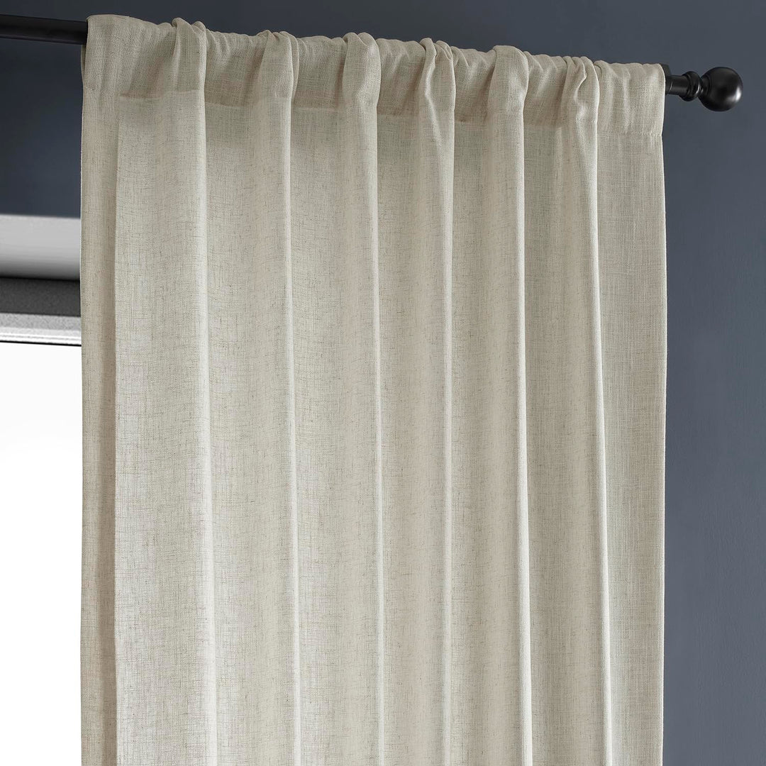 HPD HALF PRICE DRAPES Premium Heavy Faux Linen Curtains for Living Room (1 - Diamond Home USA