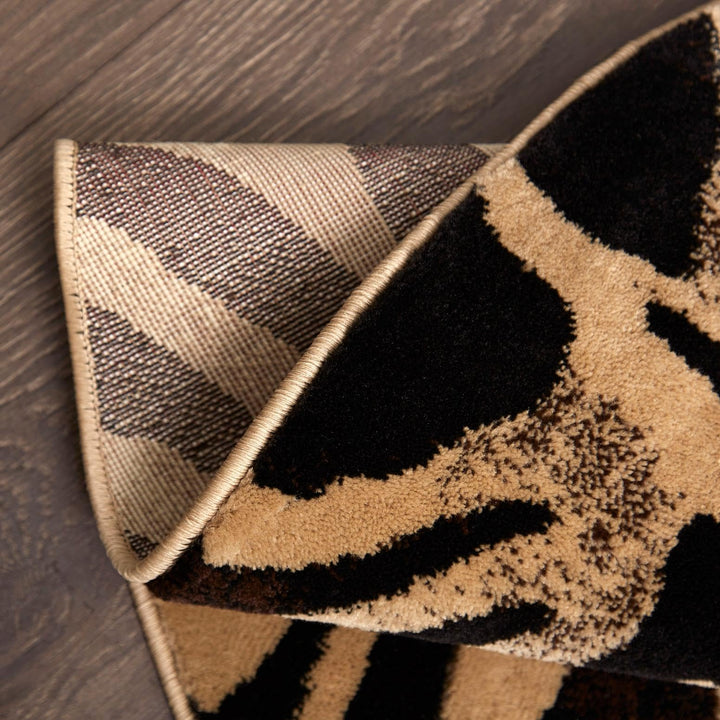 Home Dynamix Tribeca Fawn Area Rug Animals Black/Ivory