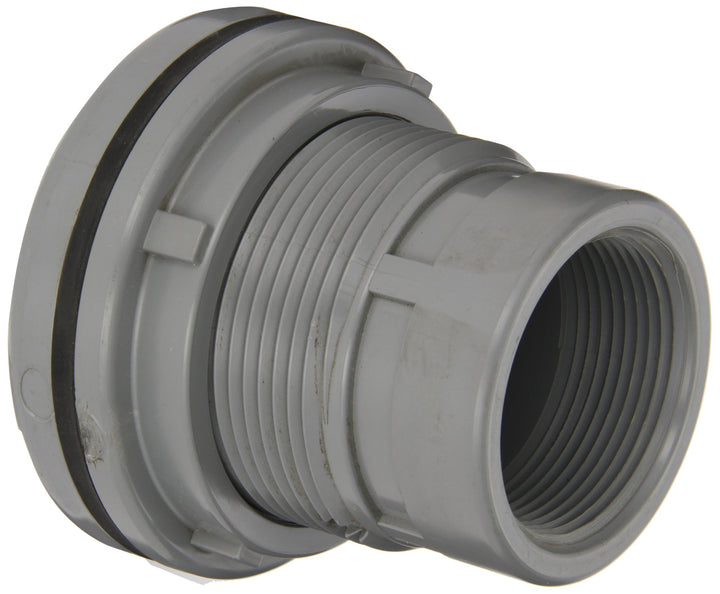 Spears 8172-C Series CPVC Bulkhead Tank Adapter Schedule 80 Gray 1/2" NPT Female