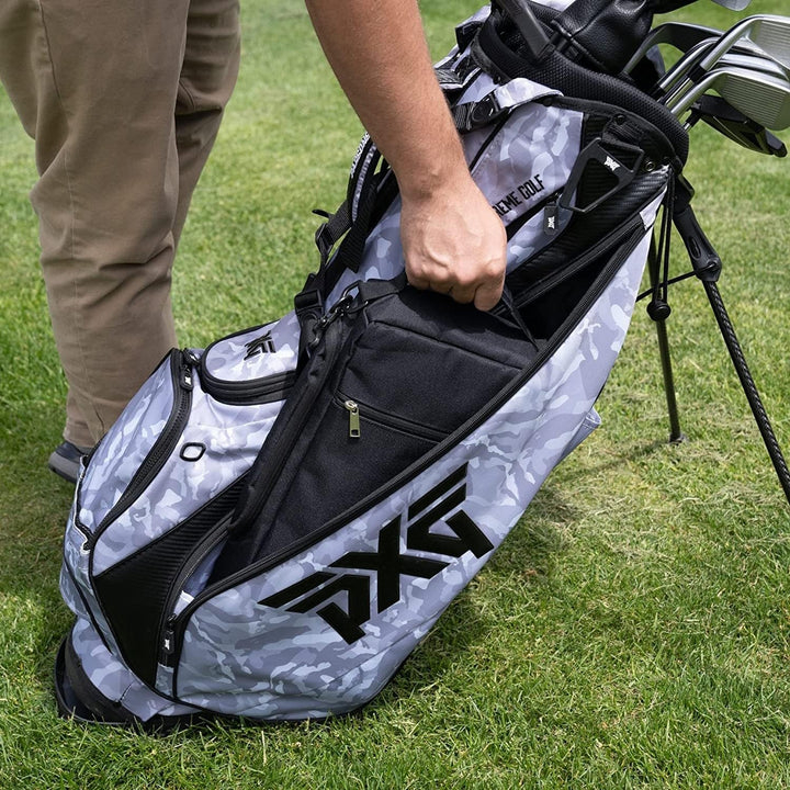 Carry-All Golf Cooler Bag with Ice Packs and Black Polyester - Diamond Home USA