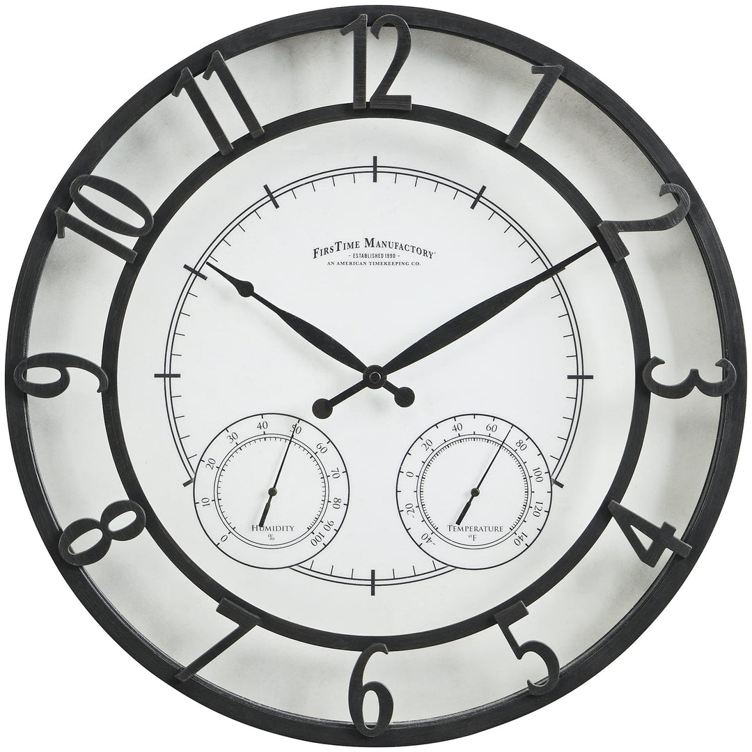 FirsTime & Co. Park Outdoor Wall Clock 18" Oil Rubbed Bronze - Diamond Home USA