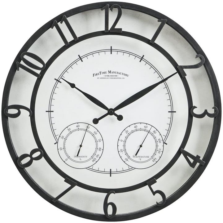 FirsTime & Co. Park Outdoor Wall Clock 18" Oil Rubbed Bronze - Diamond Home USA