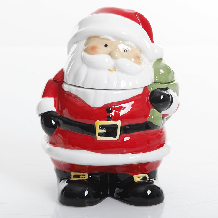 Gibson Home Jovial St. Nick 7.5in Santa Cookie Jar (Christmas)