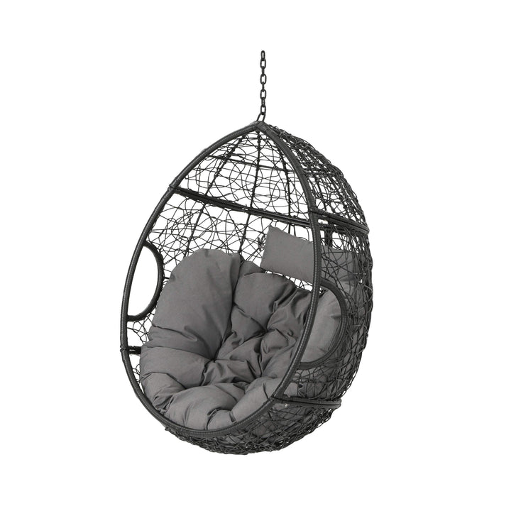 Christopher Knight Home Quentin ndoor/Outdoor Hanging Basket Chair (Stand Not Black/Gray