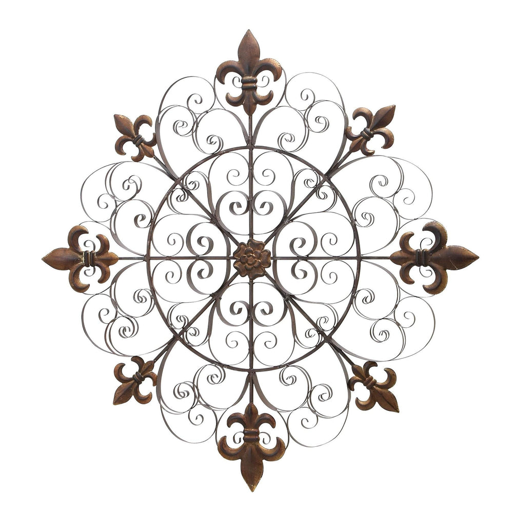 Metal Wall Decor Brown Traditional - Diamond Home USA