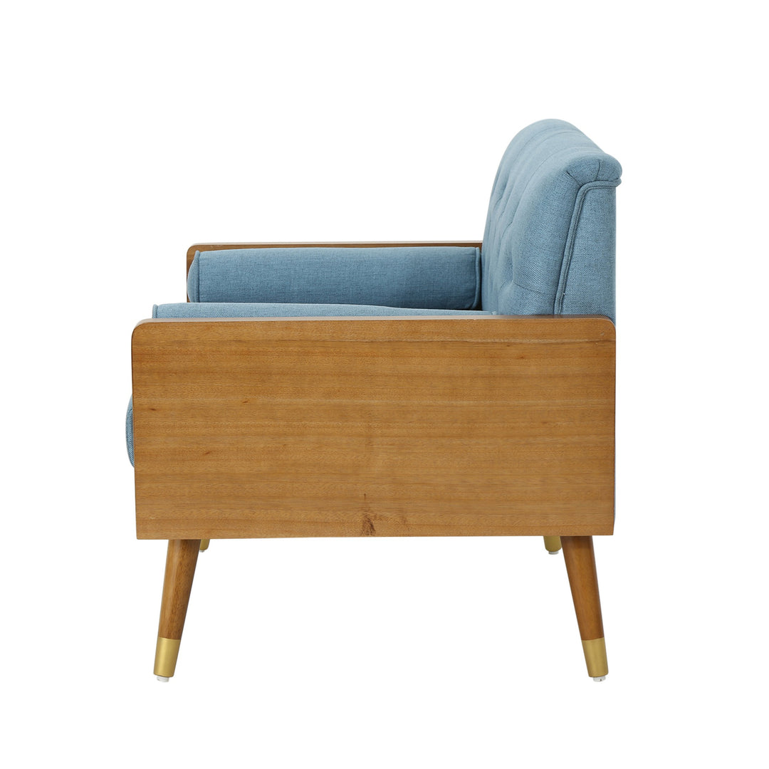 Christopher Knight Home Greta Mid Century Modern Fabric Club Chair Dark