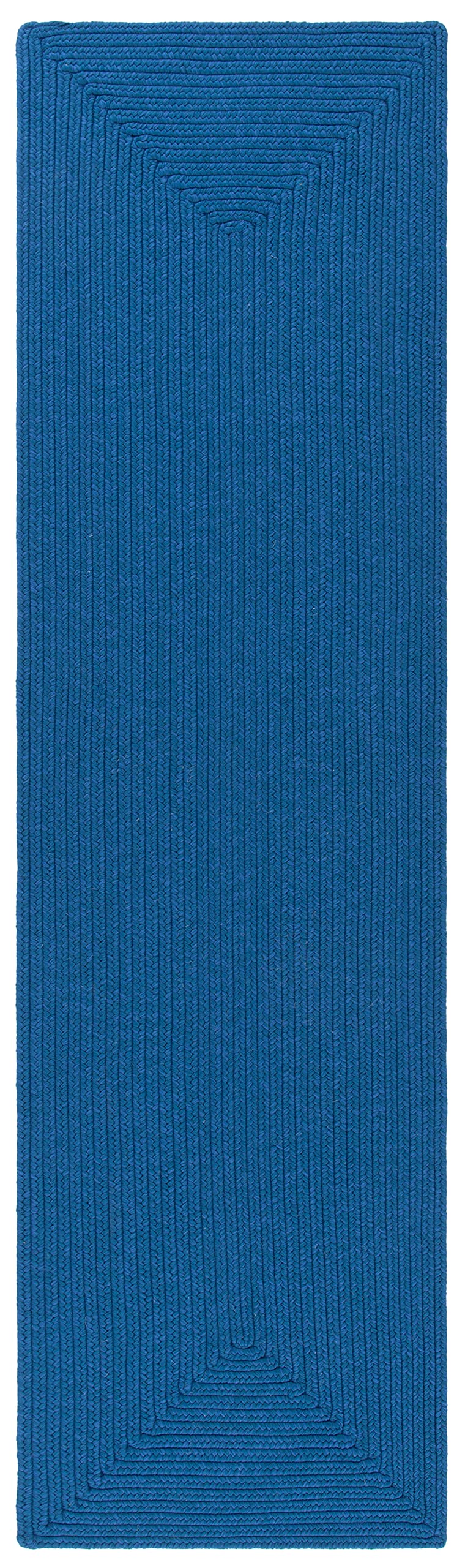 SAFAVIEH Braided Collection 2'3" x 10' Blue BRD315M Handmade Country Cottage - Diamond Home USA