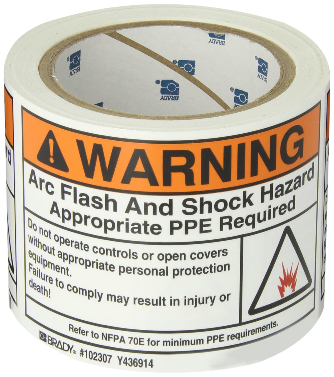 Brady 102307 3.5" Height 5" Width B-302 High Performance Polyester Black And