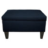 MJL Furniture Brooklyn wson-7 Upholstered Square-Legged Box Storage Ottoman Denim