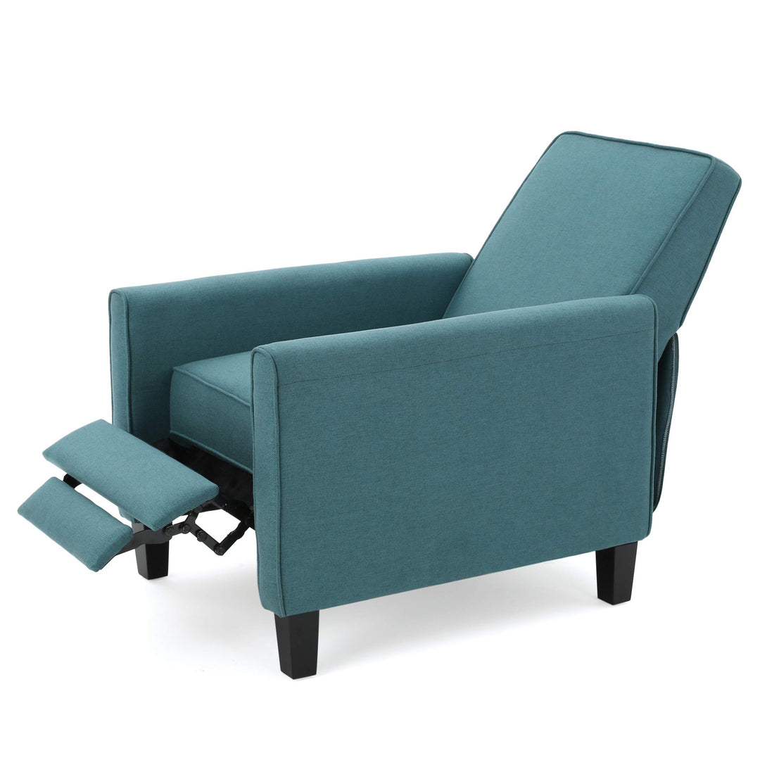 Christopher Knight Home Emmie Fabric Recliner (Set of 2) Dark Teal Dark Brown - Diamond Home USA