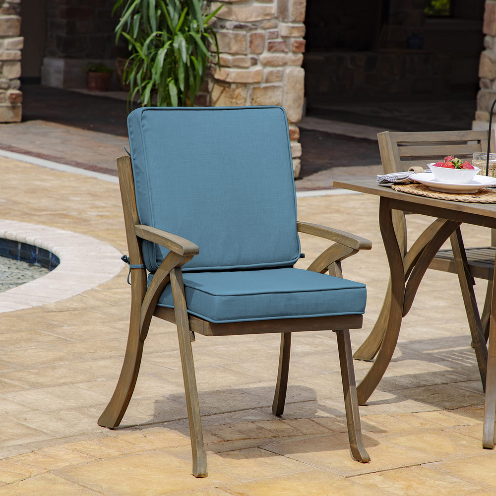 Arden Selections ProFoam Essentials Outdoor Chair Cushion 20 x 20 French Blue - Diamond Home USA