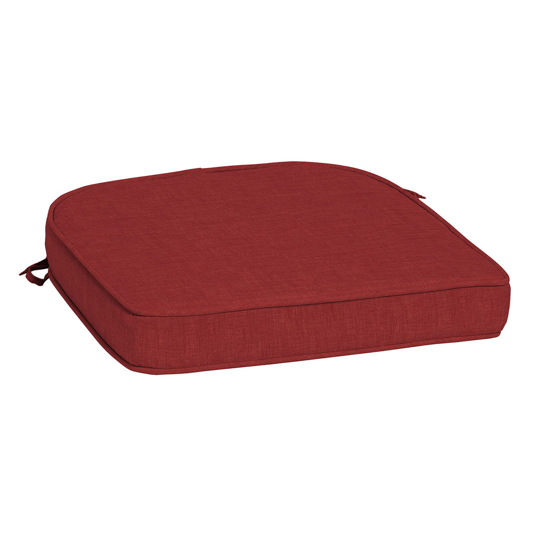 Arden Selections ProFoam Essentials Outdoor Seat Cushion 19 x 20 Ruby Red Leala 19 L x 20 W x 3.5 H in - Classic Red