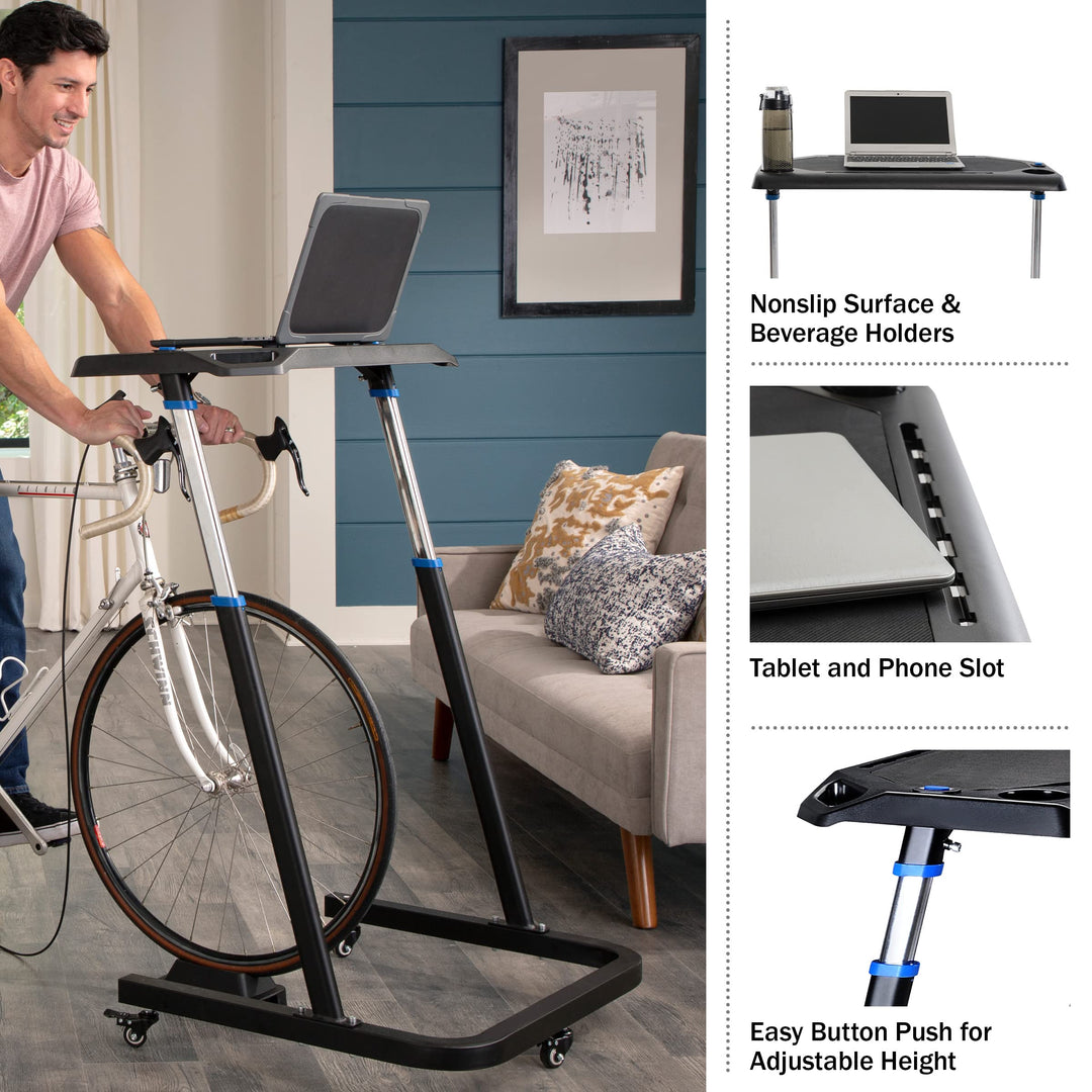 RAD Cycle Products Adjustable Bike Trainer Fitness Desk Portable Workstation - Diamond Home USA