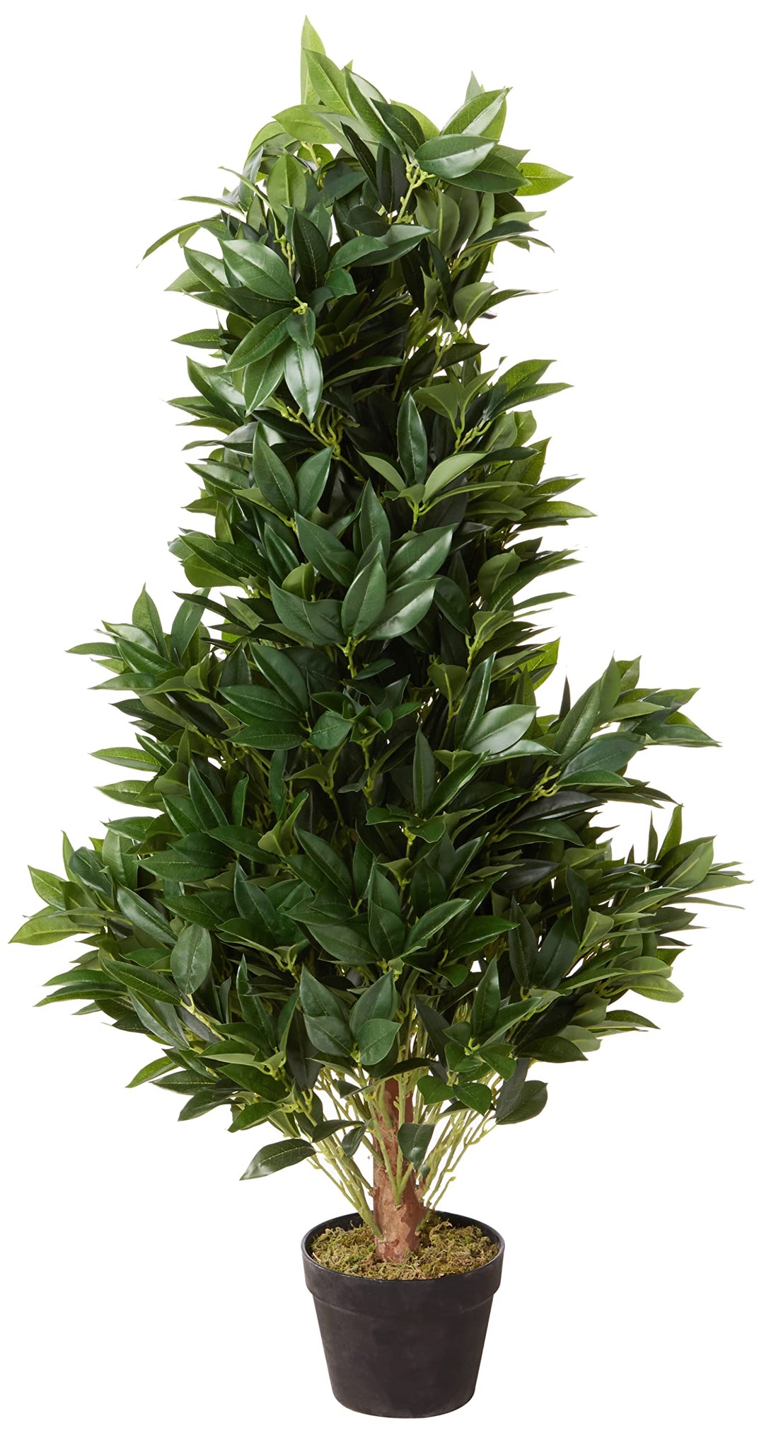 Nearly Natural 4-Ft. Bay Leaf Artificial Topiary UV Resistant (Indoor/Outdoor) - Diamond Home USA